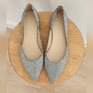 Halston Heritage Snake Leather Flats Size 8